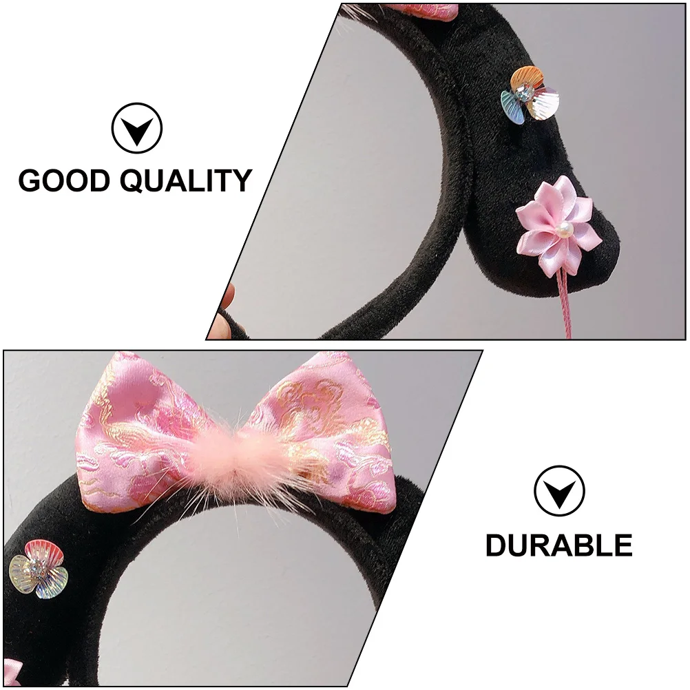 

1pc Chinese Style Headband Chinese Theme Headband Flowers Tassels Design Durable Hair Accessories For Stage Party Costumes