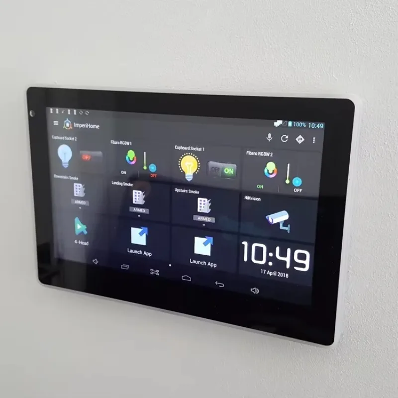 إيثرنت باور أندرويد 7 بوصة لوحة حائط ذكية للكمبيوتر اللوحي Smart Home Loxone Control Pad