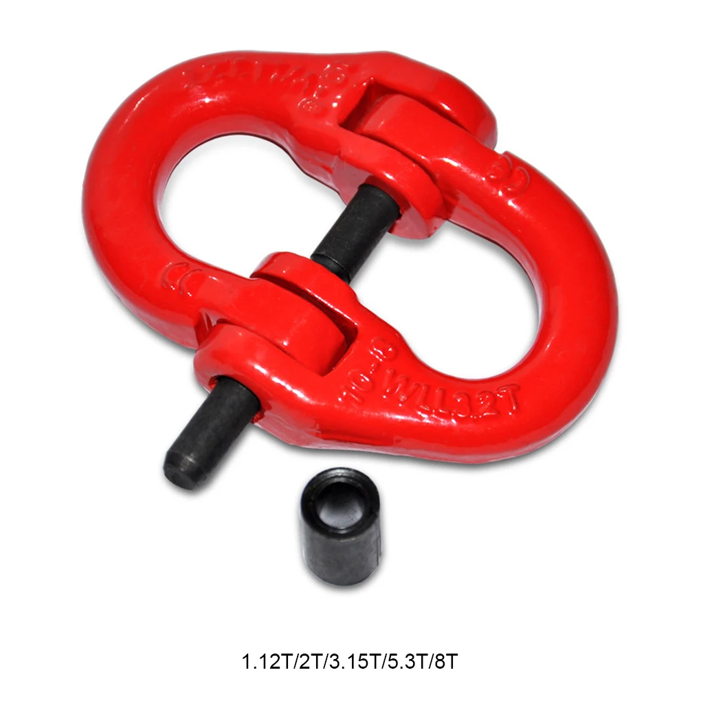 Red Grade 80 Alloy Steel Hammerlock Coupling Link Connection Hoisting Buckle Crane Hook Hoisting