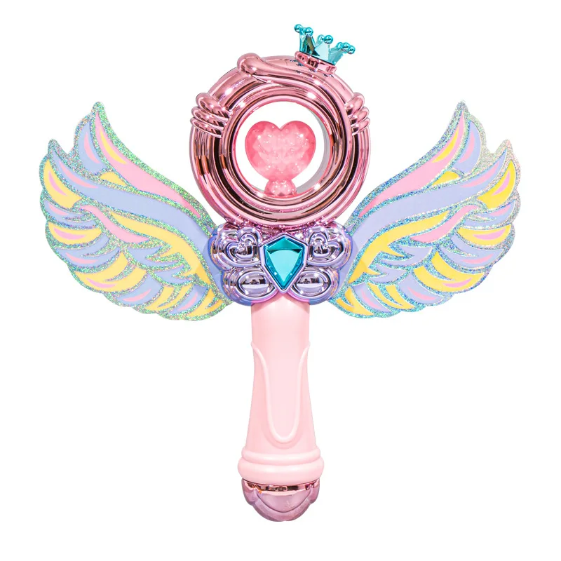 

New Beautiful Girl Princess Magic Wand Toy With Wings Light-emitting Toy Flash Fairy Wand Girl Princess Wishing Wand Kids Gifts