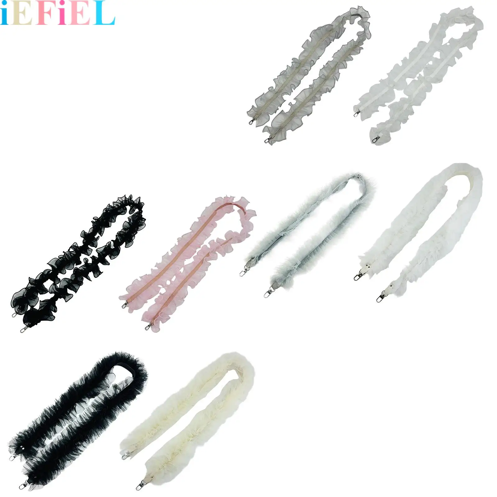 Replaceable Ruffle Strap Smartphone Shoulder Tulle Outdoor Neck Hanging for Women Cute Accessories