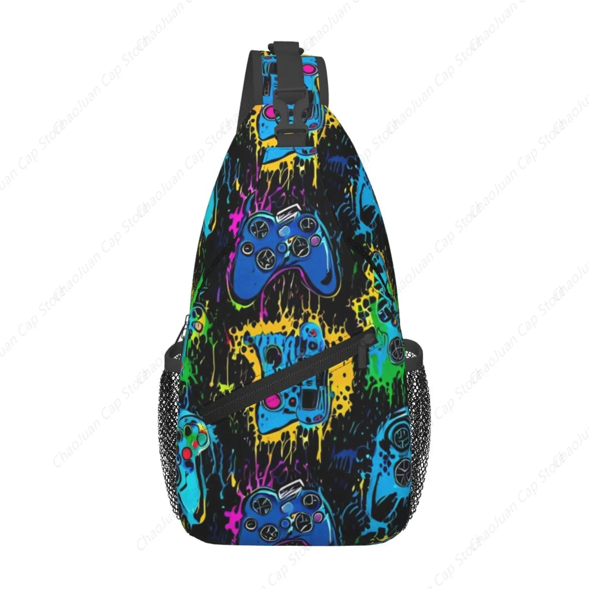 

Game-Inspired Weapon Print Unisex Crossbody Sling Backpack | Travel Hiking Outdoor Daypack