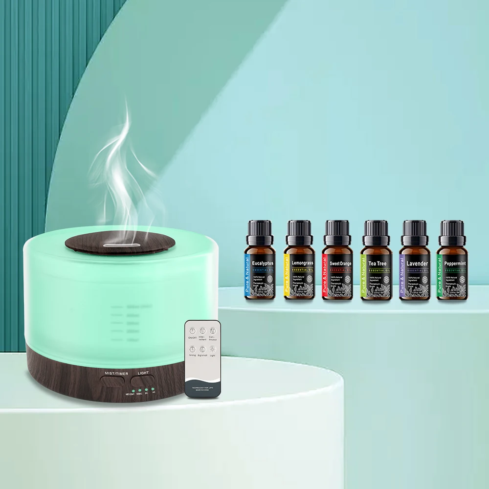 

Diffuser For Home 5-in-1 Aroma Oil Diffuser Outperforms 16.91oz Capacity 7 LED Modes 6 Oils Advanced Safety Features