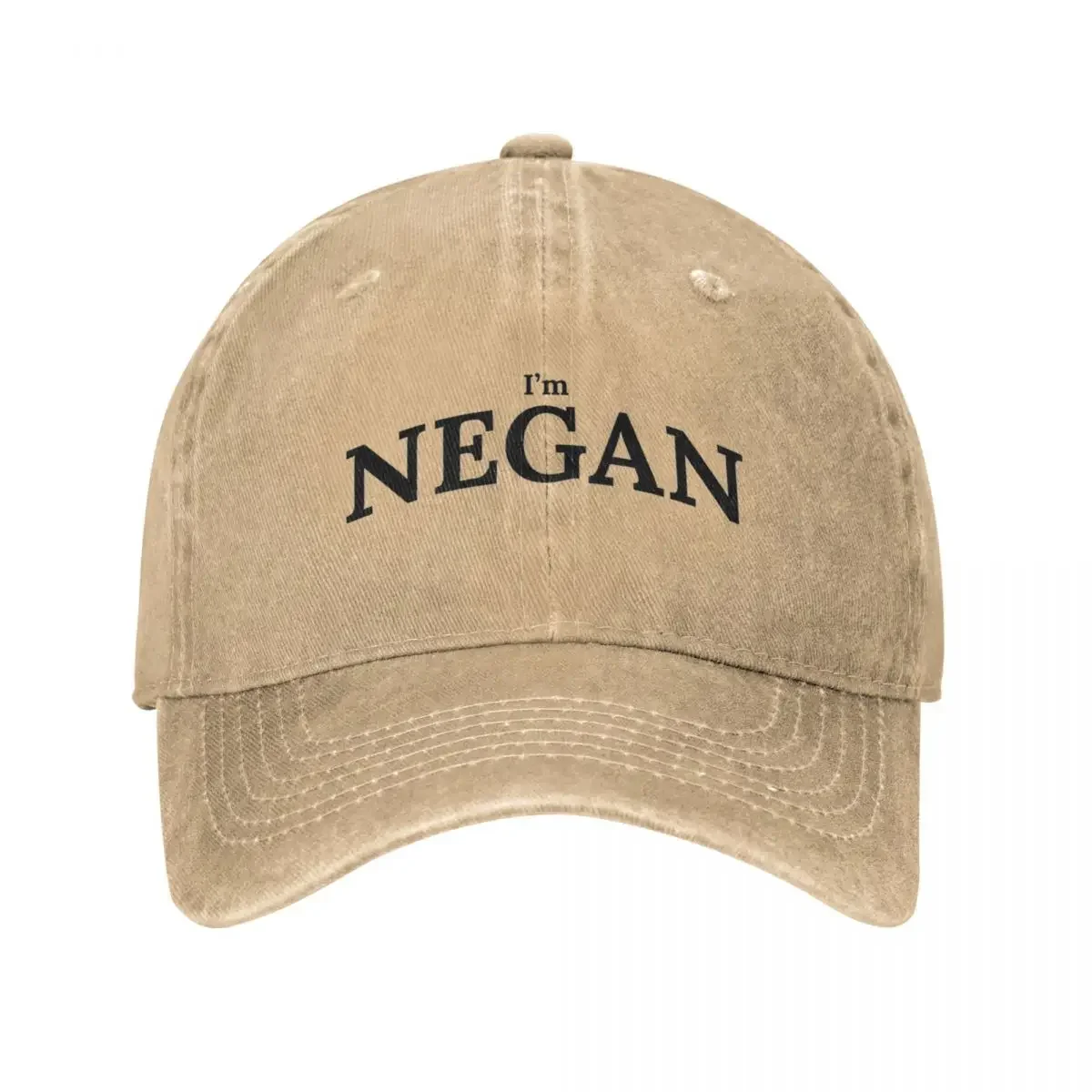 I am Neganss Denim Baseball Cap Fashion Logo Kpop Trucker Hat Cheap Women Trendy Print Snapback Cap