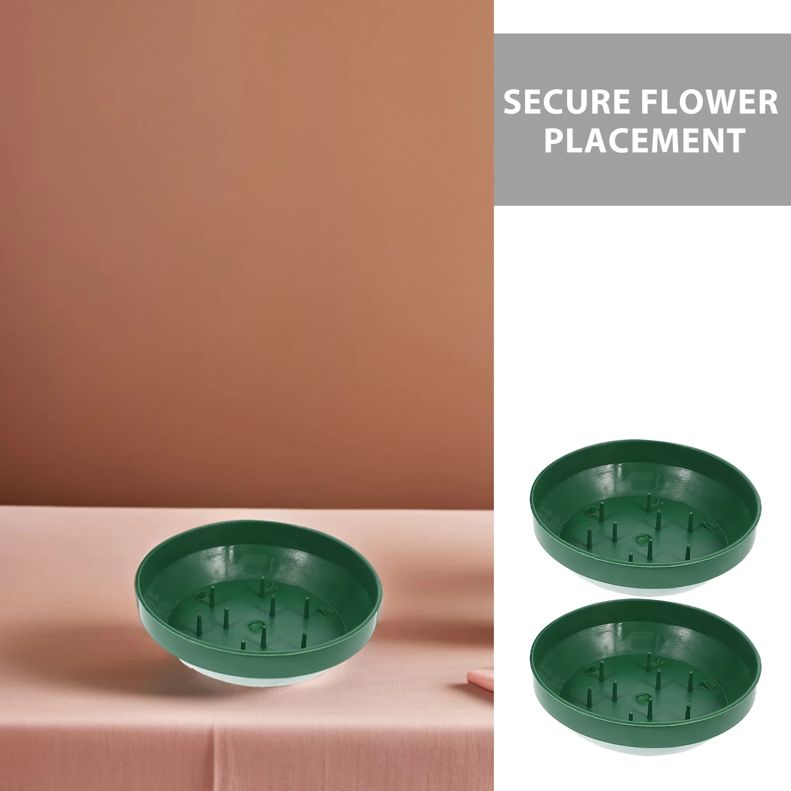 25 قطعة ترتيب الزهور قاعدة صينية أطباق زهور مستديرة بلاستيكية لحفلات الزفاف زخارف مركزية قابلة لإعادة الاستخدام زهرة طازجة