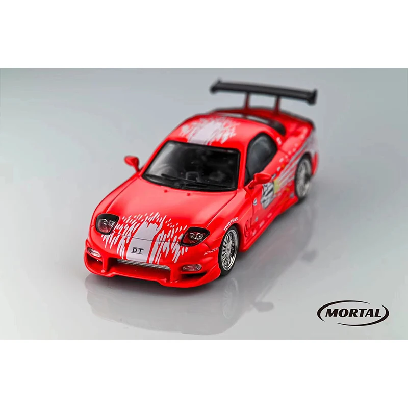 Mortal In Stock 1:64 RX7 FD3S Veilside Fortune FNF DOM`S Diecast Diorama Car Model Collection Miniature Toys