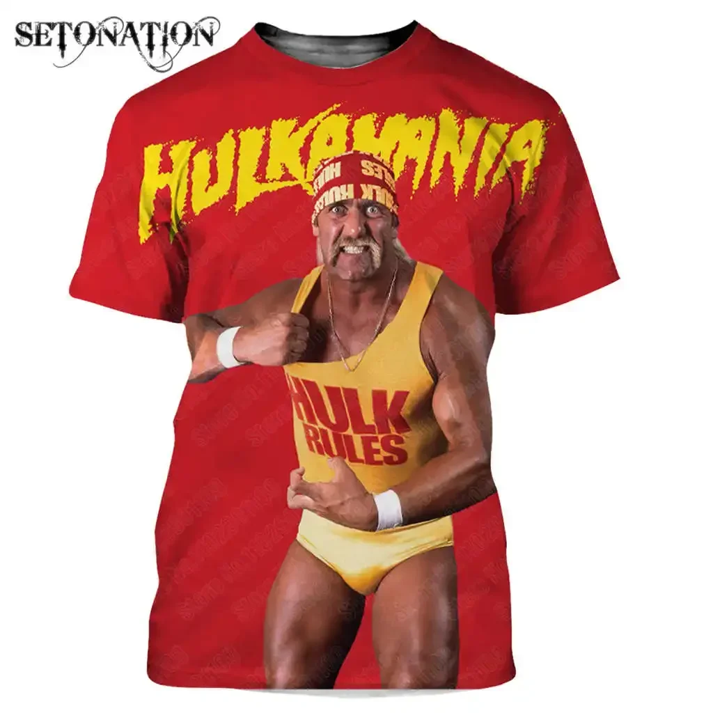 Hulk Hogan Customize Dead Men Women New Fashion Cool 3D Printed T-shirts Harajuku Style Tshirt Streetwear Summer Tops