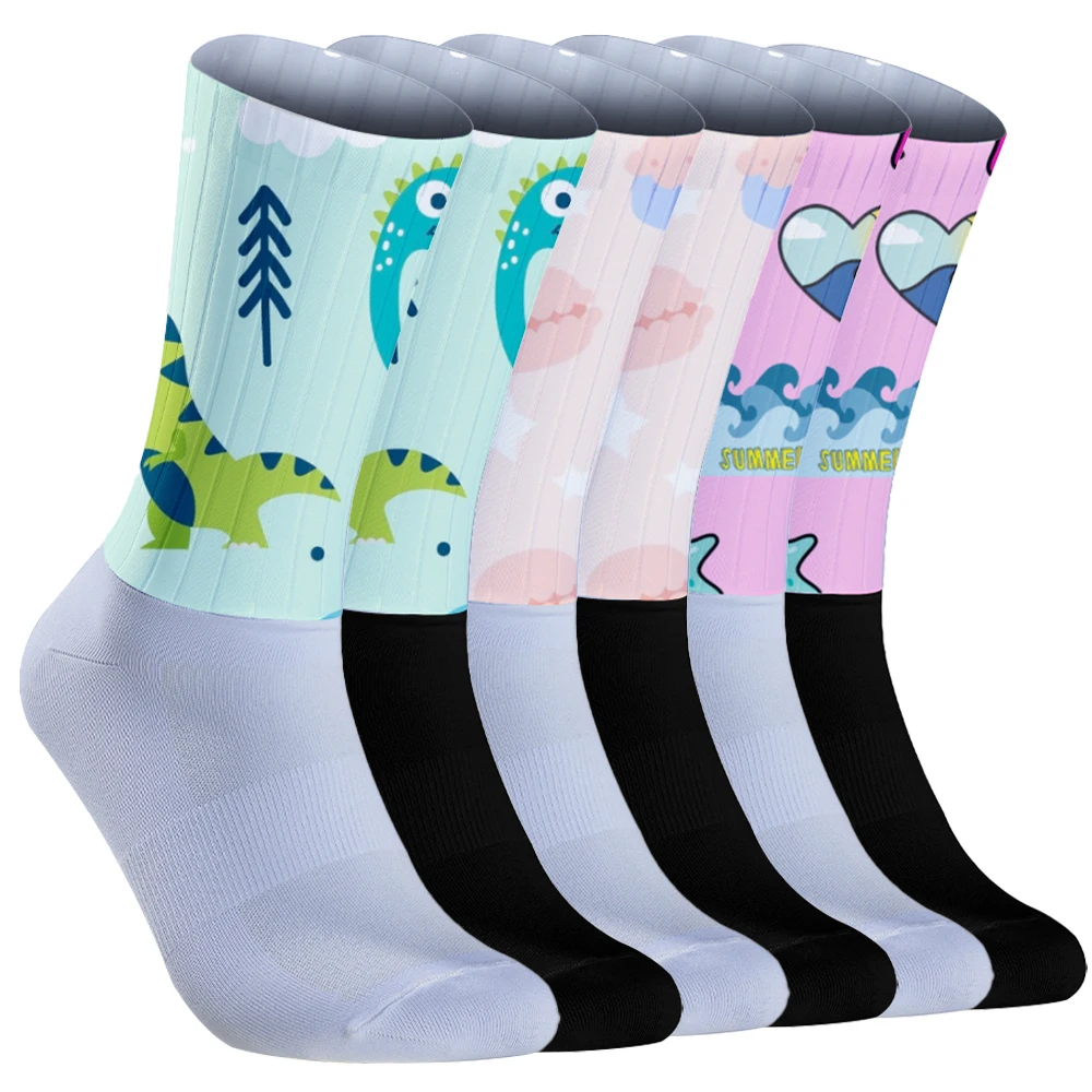 

6pair Cycling Summer Anti Socks Slip Socks Bicycle Sport Running Bike Socks