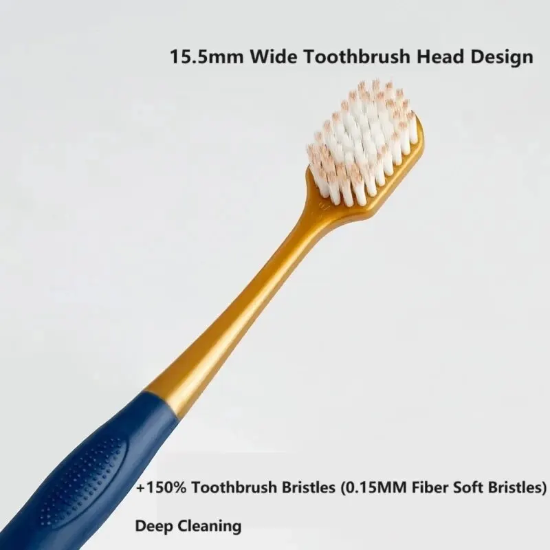 6pcs Toothbrush Adult Household Wide Head Thick Soft Silk Couple Thin And Soft Hair Toothbrush image 4