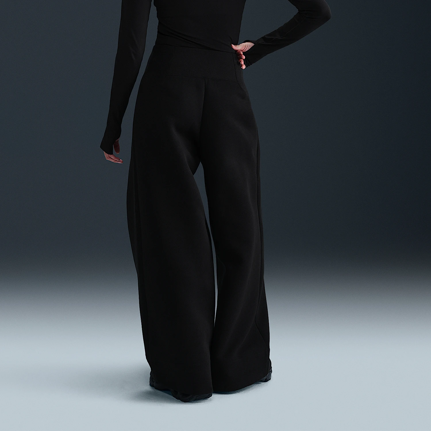 Nike genuine Sportswear Women's High-Waisted Pleated Wide Leg Trousers FV8053-010