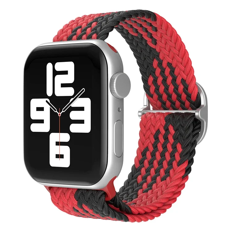 Woven Watch Strap for Apple Watch 9/8/7/6/5/4/3/2/1/SE/Ultra Nylon Sport Band for IWatch 49mm 45mm 44mm 42mm Replace Accessories