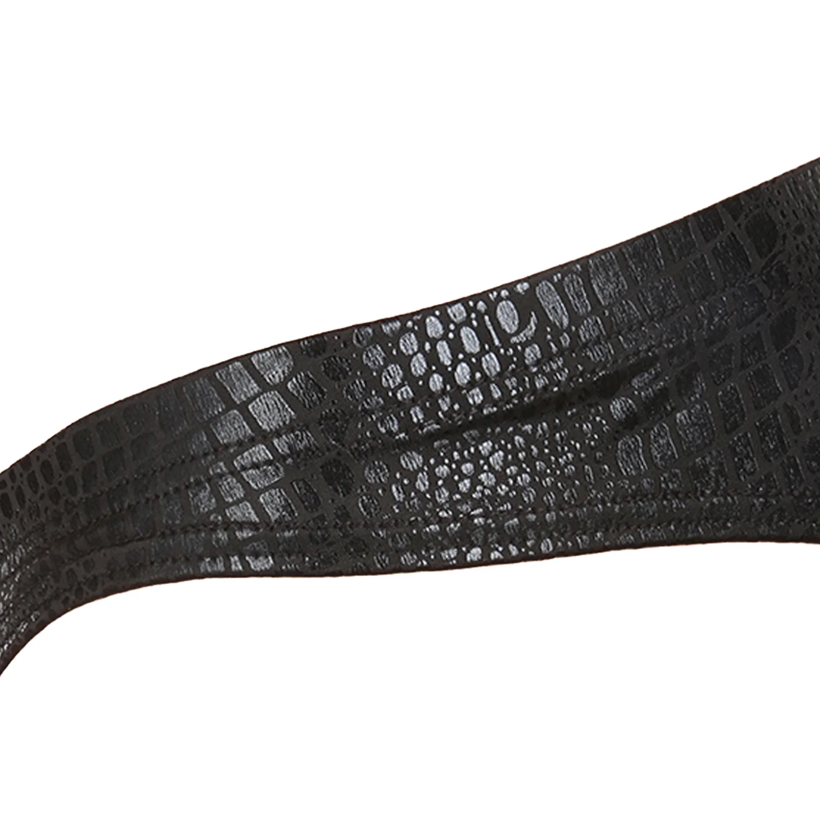 Herren-Unterwäsche, Kunstleder-Slips, sexy Schlangenhaut-Kostüm, mit verstärktem Bereich für die Vorderseite, „Wet-Look“-Unterhose, ultradünne Slips, Herren-Slips. – Detail 9
