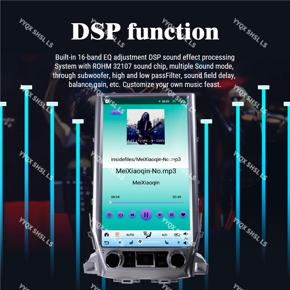 

13.8INCH 2K Screen Car Radio Stereo For Toyota Land Cruiser 200 LC200 2016 - 2019 Android Multimedia Video Player GPS navi
