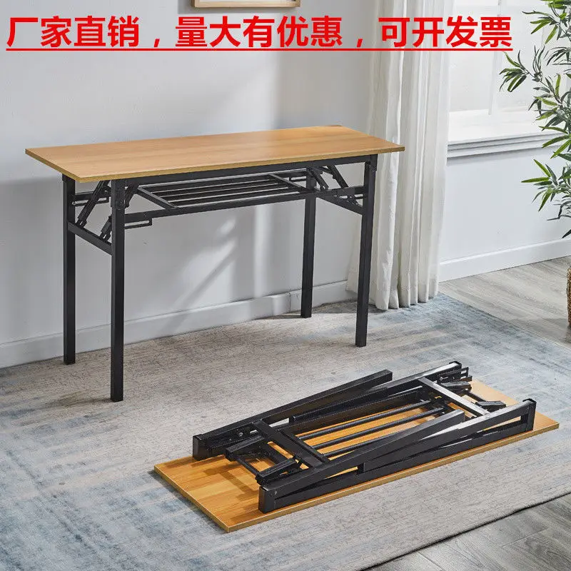 Simple long table Desk Computer table  Training desk Thickened square table