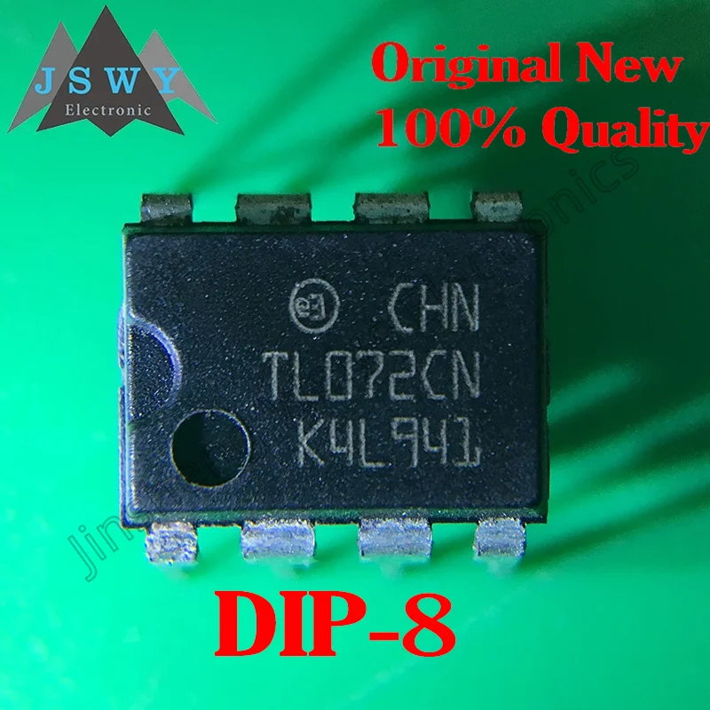 (10/50PCS) TL072CN DIP-8 Dual Operational Amplifier with Ultra-High Input Impedance Suitable for Audio Processing Original Stock