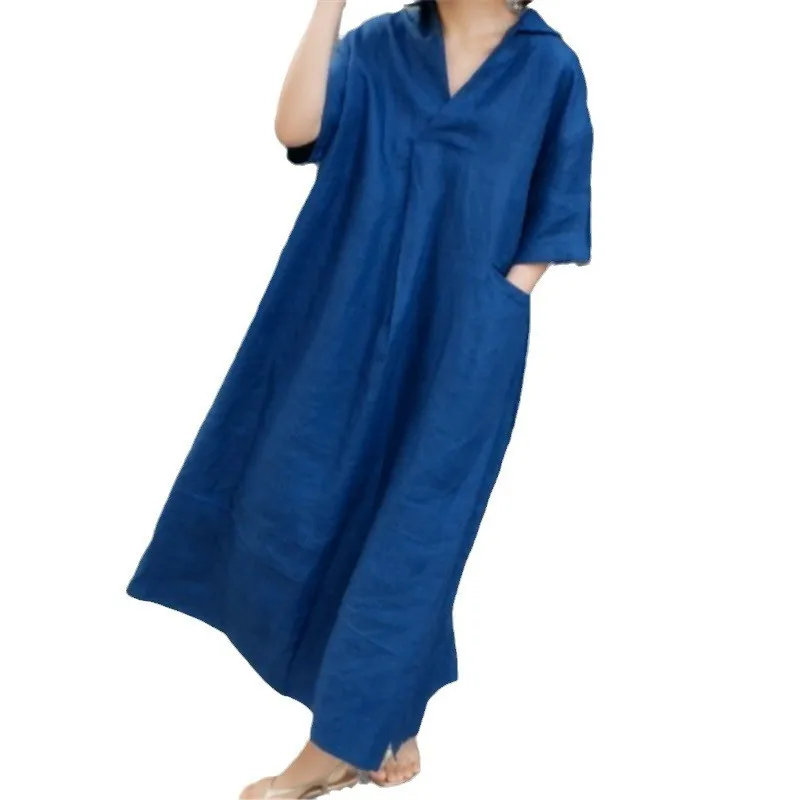 Solto tamanho grande irt dr estudante algodão linho boneca saia faion emagrecimento longo sobre o joelho camada base saia busin casual