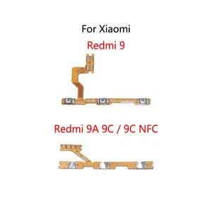 Bilashmart Power Button Switch Volume Mute Button On / Off Flex Cable Xiaomi Redmi 9 9i 9A 9C