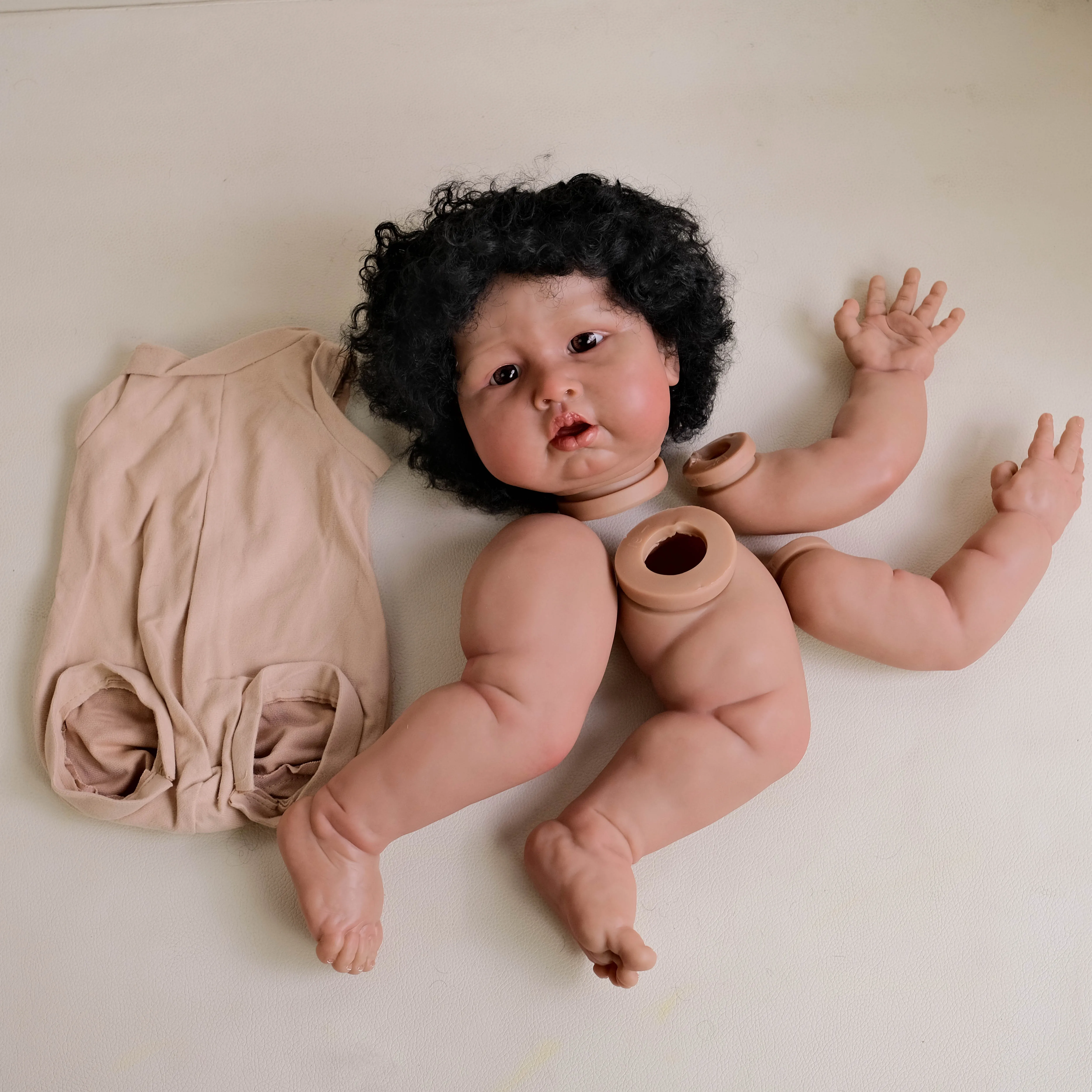 Kit de boneca reborn npk de 24 polegadas, pardal azul, vinil macio, acessórios realistas diy para criar bonecas reborn realistas