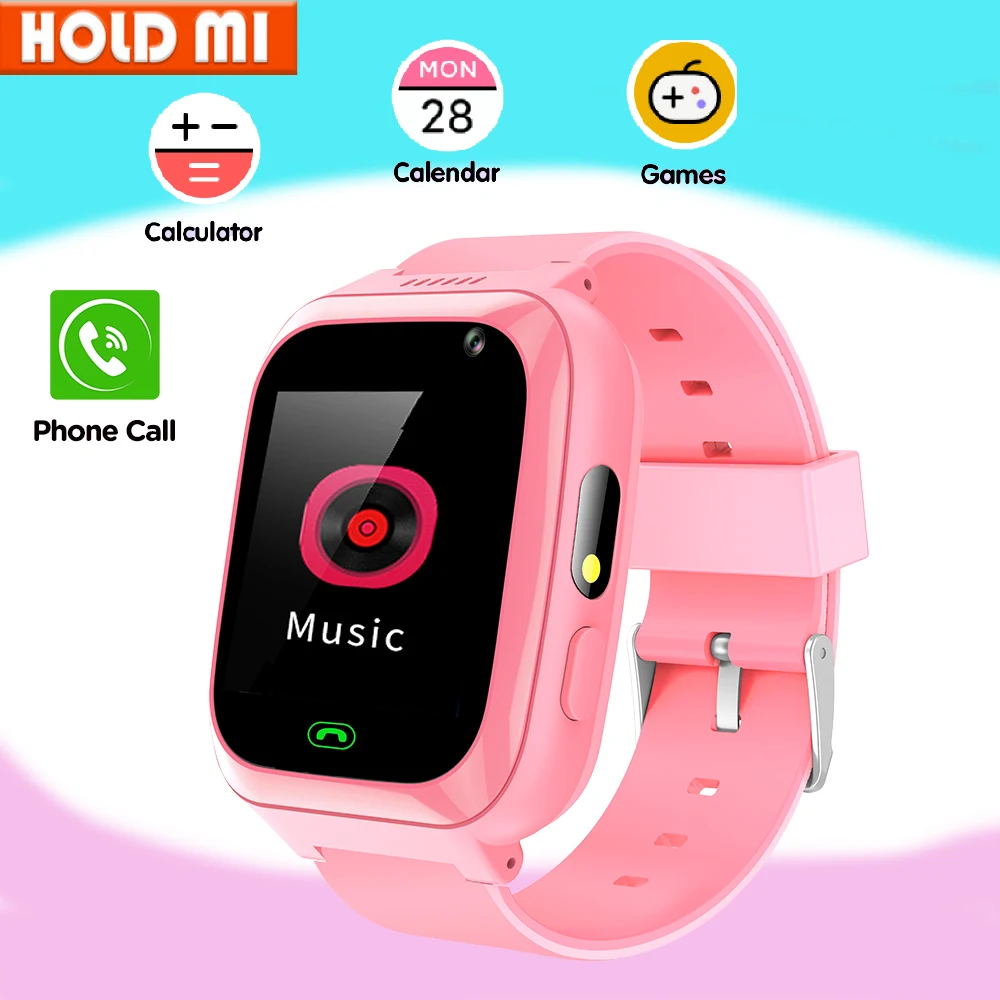 

New Smart Watch Kids Game 2G Phone Call Music Video Play Flashlight 6 Games Smartwatch Camera Alarm Clock For Boys Girls Gifts