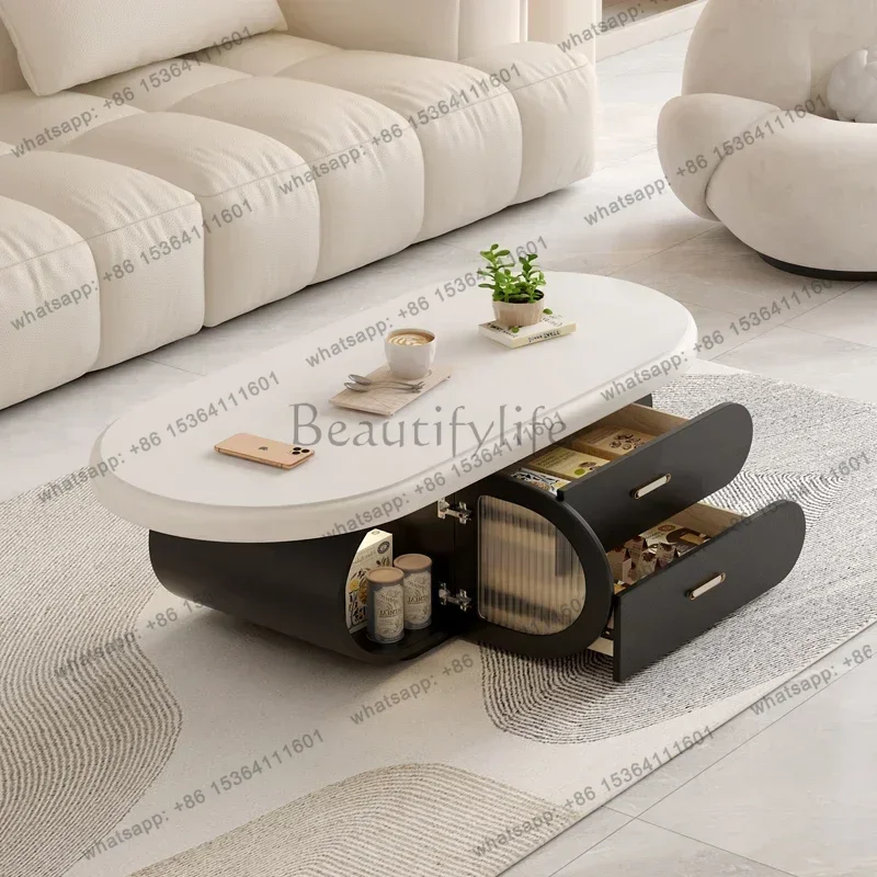 ld Luxury Designer Coffee Table Living Room Modern Storage Designer Drawers Cute Home Coffee Table Writing   Furniture