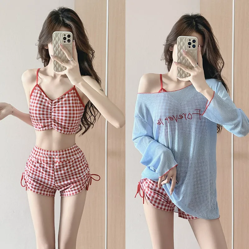 

Women's Bathing Suit Woman Bikini Sets for Woman Swimwear 2026 Beach Clothes Swimsuits Women 3 Pieces Swimsuit Bikinis Beachwear