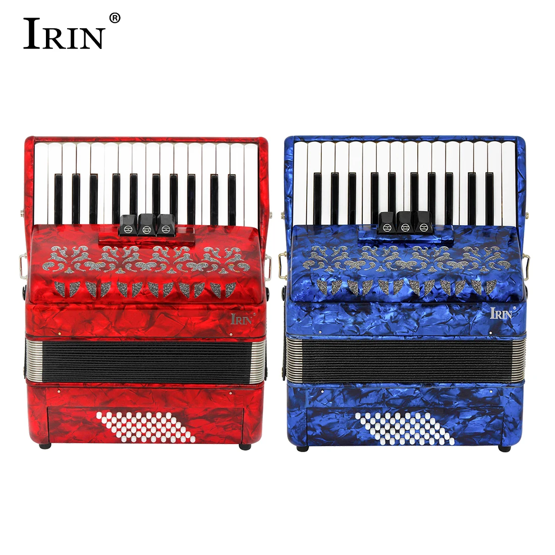 IRIN 26 Keys 48 Bass Accordion Celluloid Accordion With Storage Bag Keyboard Instruments Accordion For Performance/Teaching