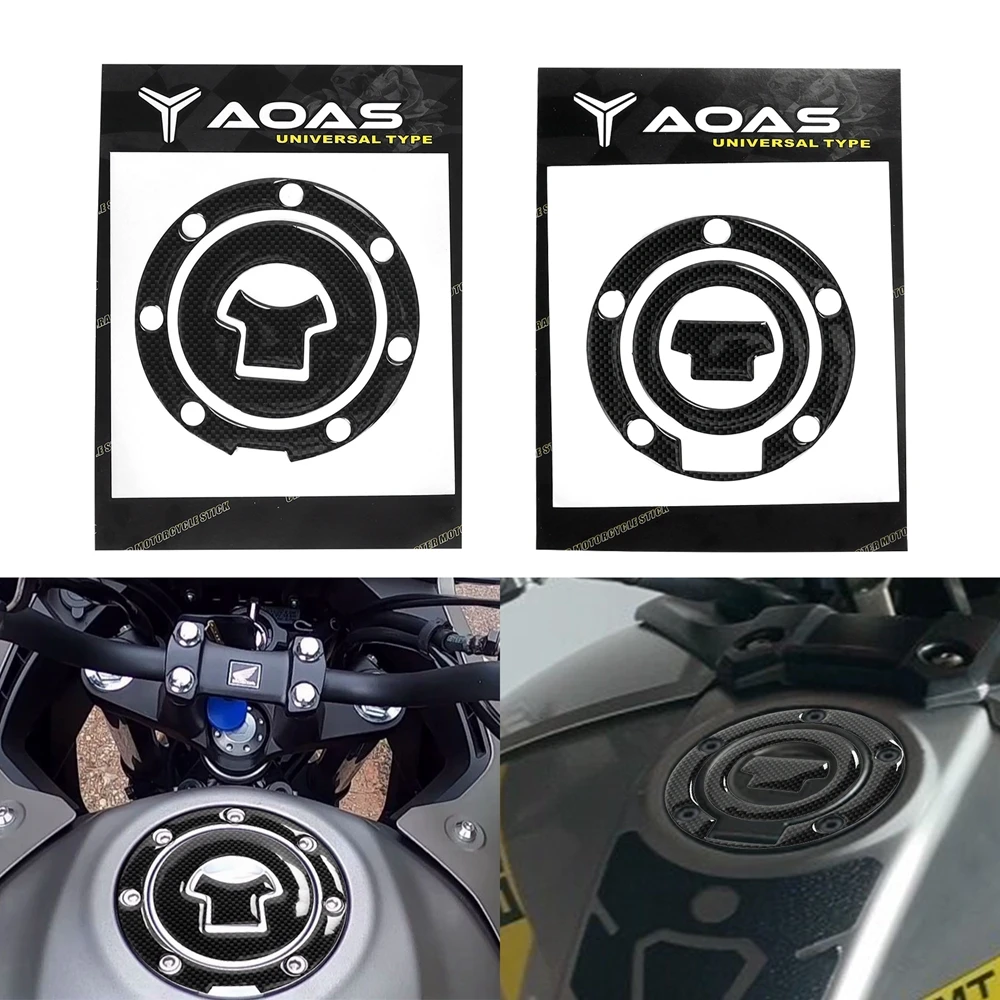 Carbon Fiber Fuel Gas Oil Cap Tank Pad Tankpad Protector Sticker For Motorcycle Universal For Honda Suzuki Kawasaki For Yamaha