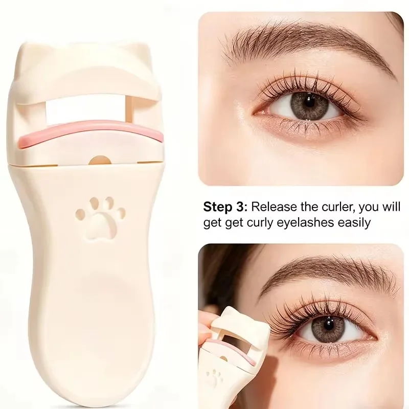 Eyelashes Curler Long Lasting For Beginners Cartoon Design Mini Potable For Women Makeup Accessories Tool Fit All Eyelash Shapes
