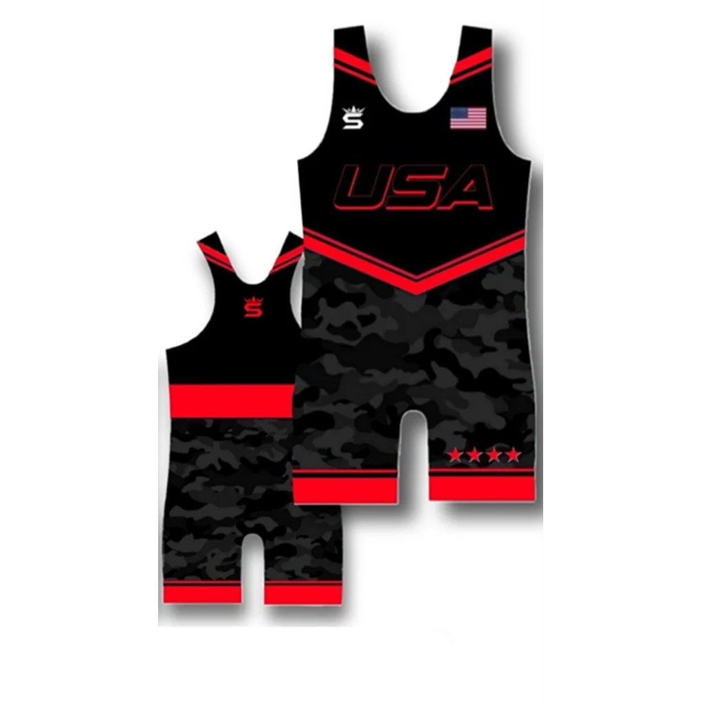 Men's Wrestling Singlets Skinsuit Boxing One Piece Bodysuit Swimwear Gym Sport Fitness Clothing Pro Sleeveless Running Speedsuit