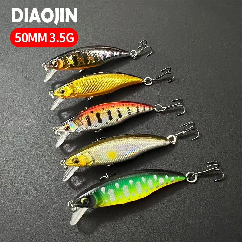 

Japan Hot Model Sinking Minnow Fishing Lures 50mm 3.5g Jerkbait Bass Pike Crankbait Wobblers Swimbait Professional Hard Bait