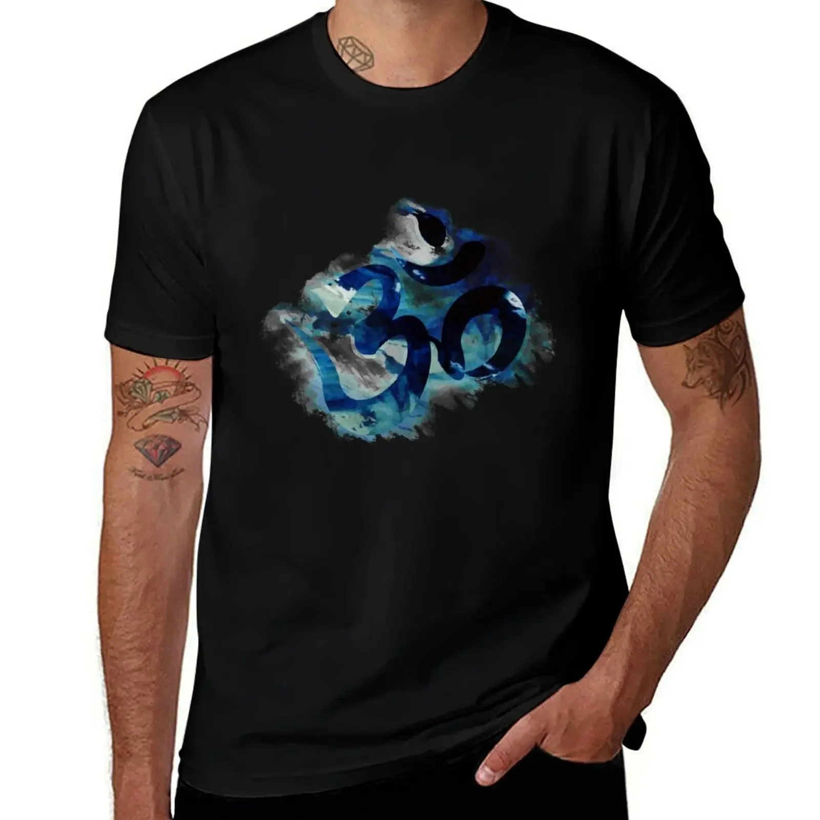 OM: Canvas Painting T-Shirt custom shirt street wear T-shirt men