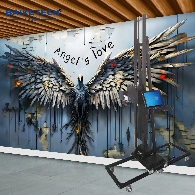 

TH-UV300P Factory 3D UV vertical wall inkjet printer indoor and outdoor mural printer with 3 DX10 print head