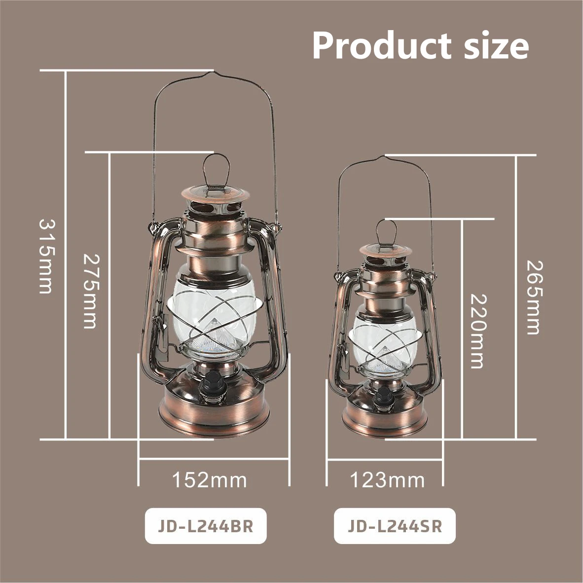 Luz LED de ambiente Retro para exteriores, lámpara colgante portátil recargable para tienda de campaña, linterna de Camping, lámpara de aceite para