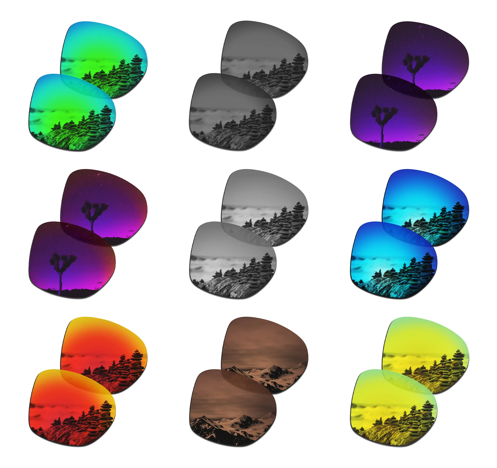 

SmartVLT Polarized Replacement Lenses Compatible with Oakley Wildrye OO9230 61mm Sunglasses - Multiple Options