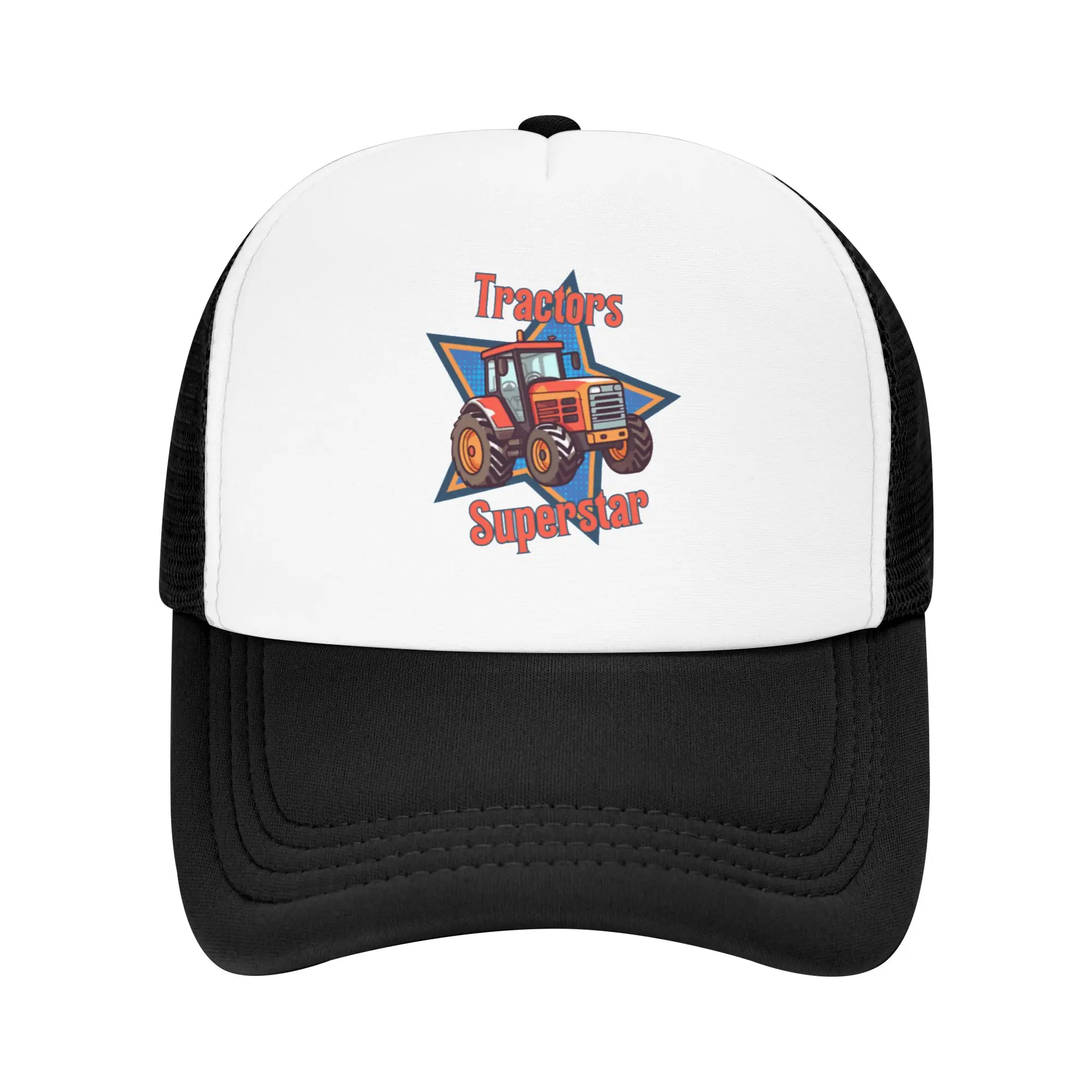 Fashion Tractors Superstar Mesh baseball cap  Commuting Versatile Caps