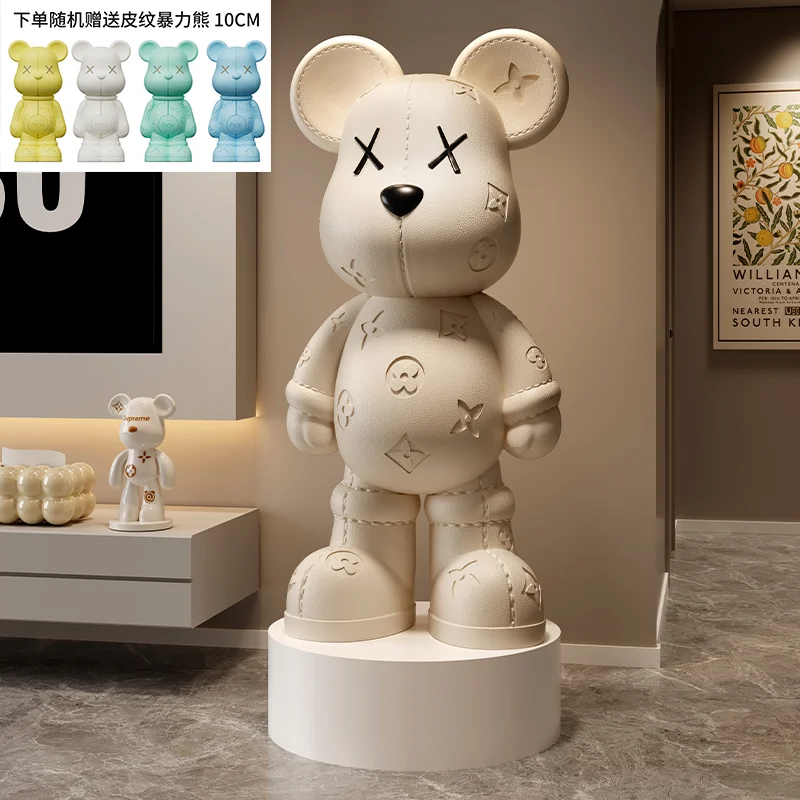 

Large Bearbrick Floor Ornament Large Living Room TV Cabinet Next To Home Decoration High-end Doll Housewarming Gift Home Decor