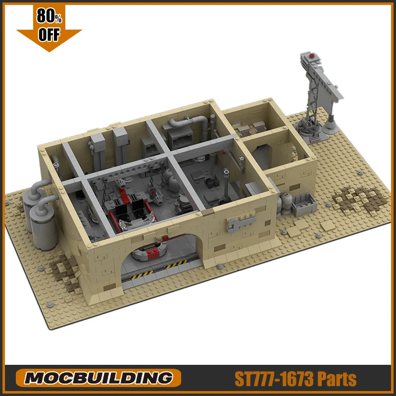 

Space Movie Series Mos Eisley Moc Repair Garage Building Blocks Assembling Model UCS Street View Children Gift Puzzle Toys