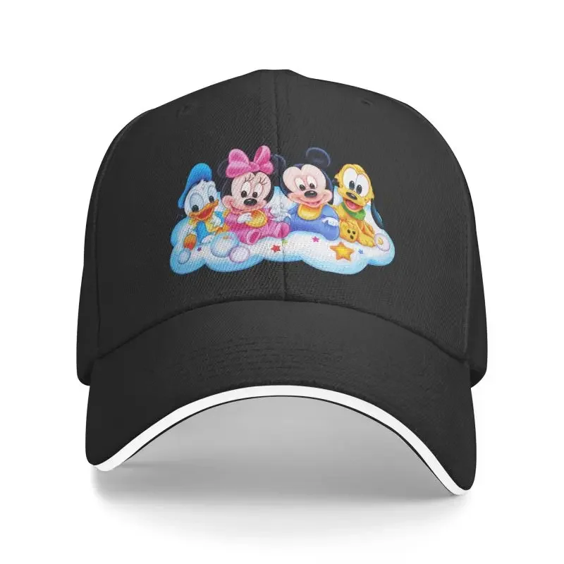 Personalized Disney Mickey Mouse Baseball Cap Women Men Adjustable Donald Duck Minnie Dad Hat Sports