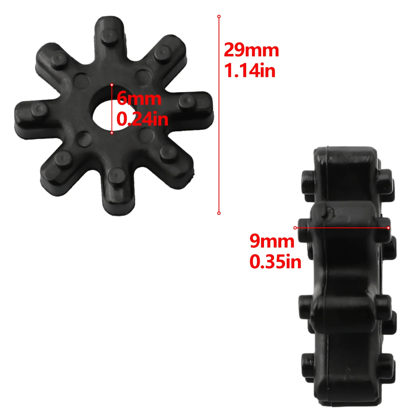 3PCS Flexible Coupler Steering Rubber Coupling Replacement For Hyundai For Kia 56315-2K000FFF  Car Accessories Parts