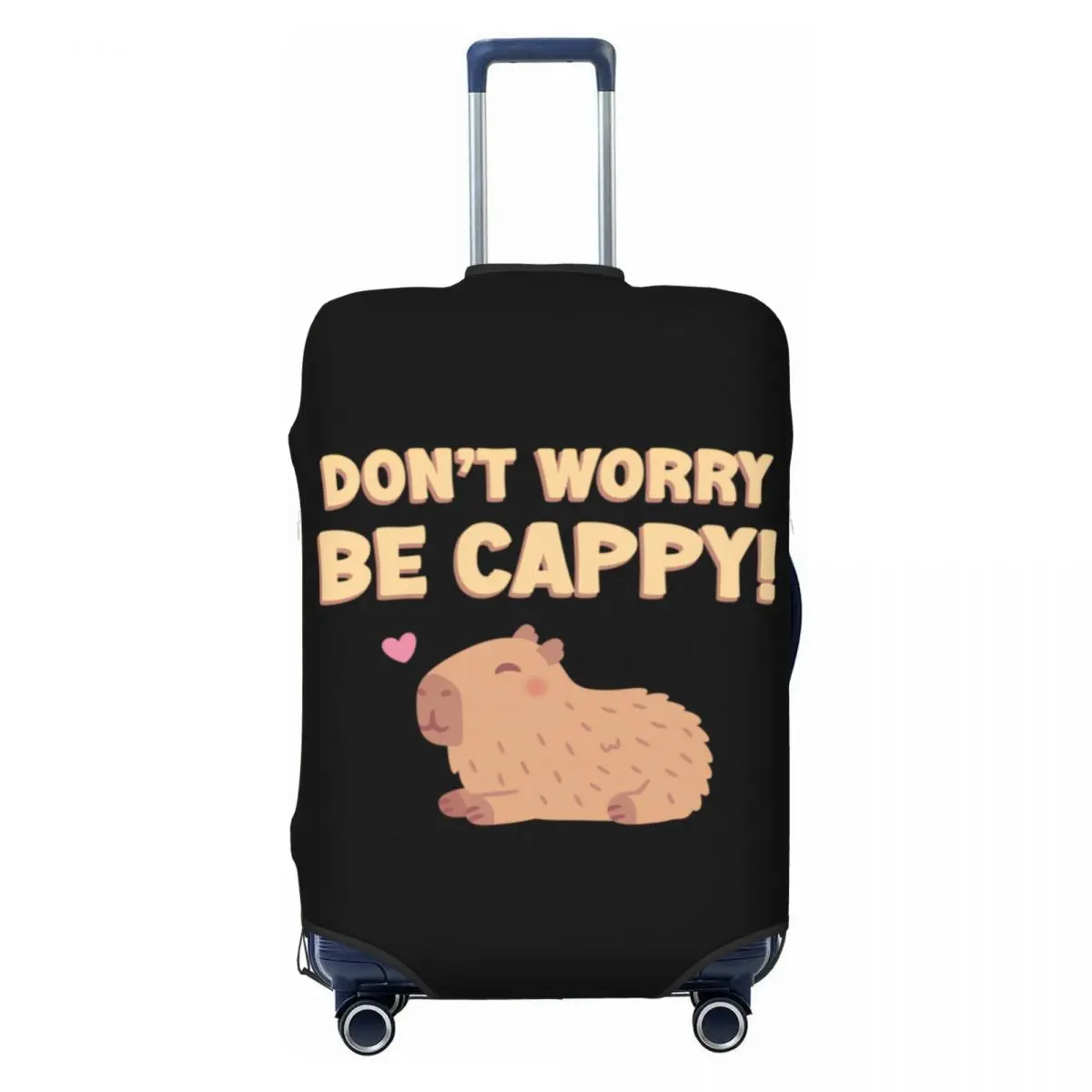 

Custom Funny Happy Capybara Luggage Cover Protector Funny Travel Suitcase Covers for 18-32 Inch
