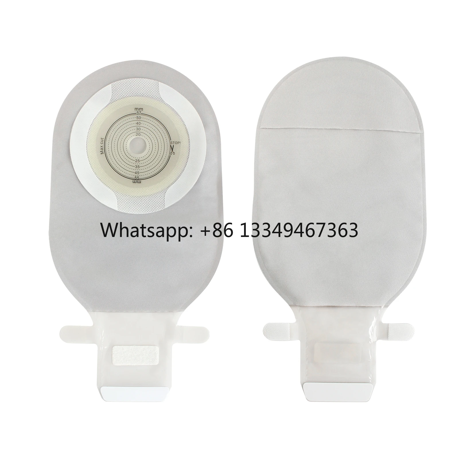 

wholesale Manufacturer Supplier One Piece Colostomy Bag Max Cut 57mm Ostomy Pouch Bag with Double-layer Hydrocolloid Barrier in