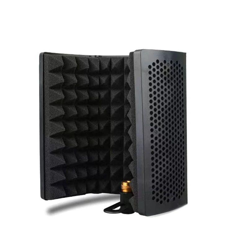 GAZ-300P Portable Vocal Booth Ambient Reflection Filter Sound-Absorbing Foam Mic Isolation Shield Mic Soundproof Screen