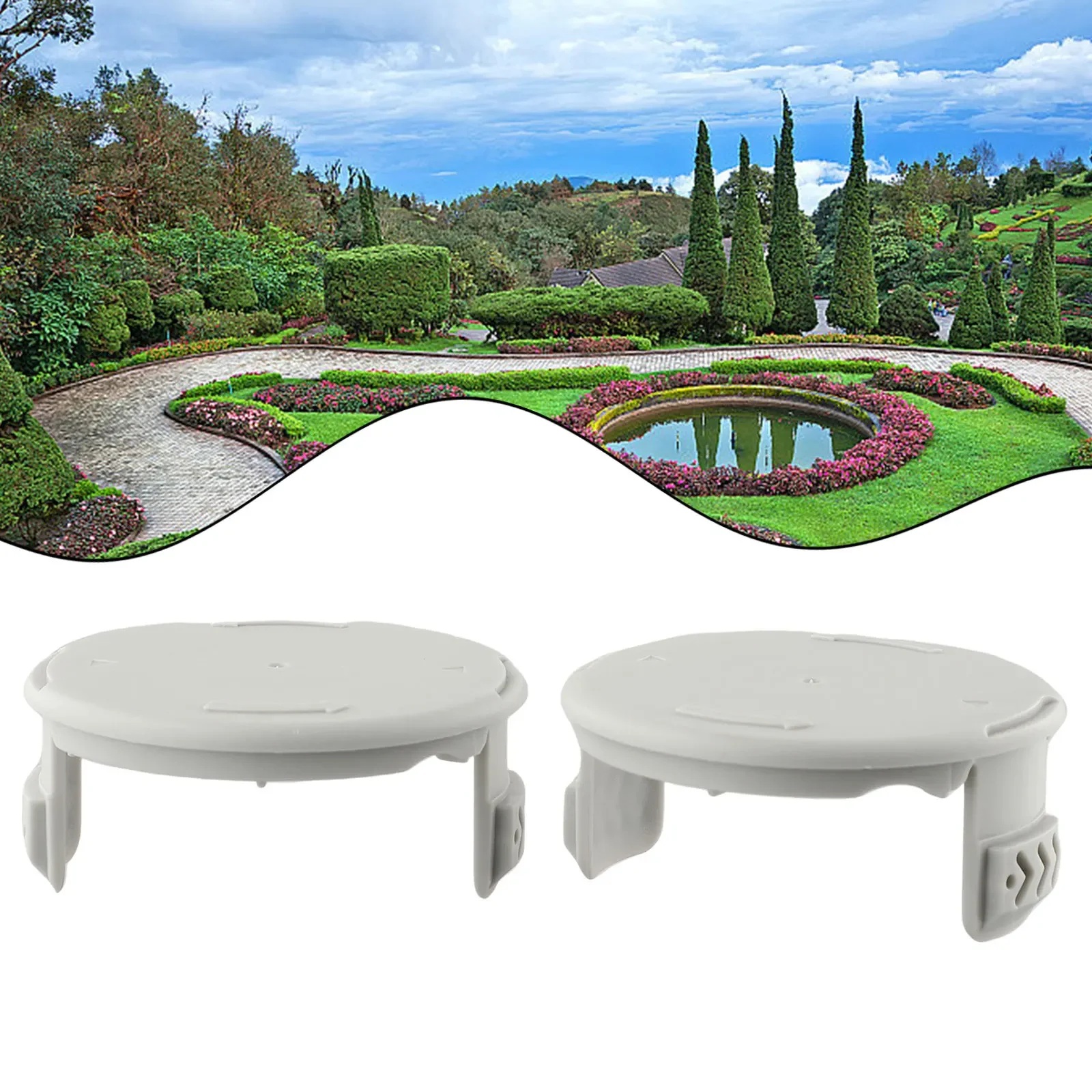 2pcs Spool Cover For One + 18V, 24V Or 40V Cordless Spool Cap Cover AC14HCA 3411546-7G String Trimmer Parts Spool Cover