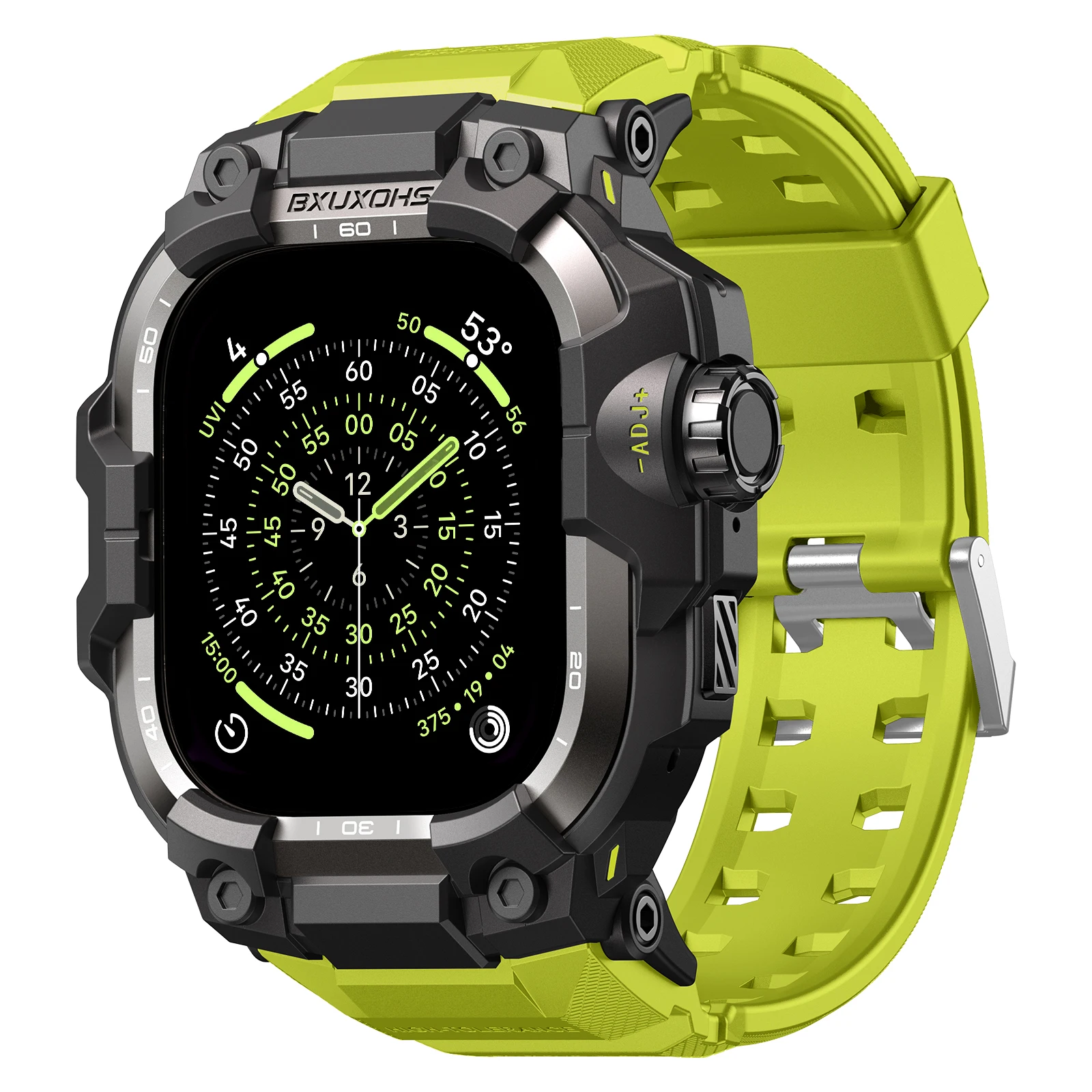 Kast + band voor Apple Watch band Ultra 3/2 49mm 46mm 45mm 44mm TPU Metal Cover Tactische armband Iwatch serie 11 10 9 8 7 6 5 SE