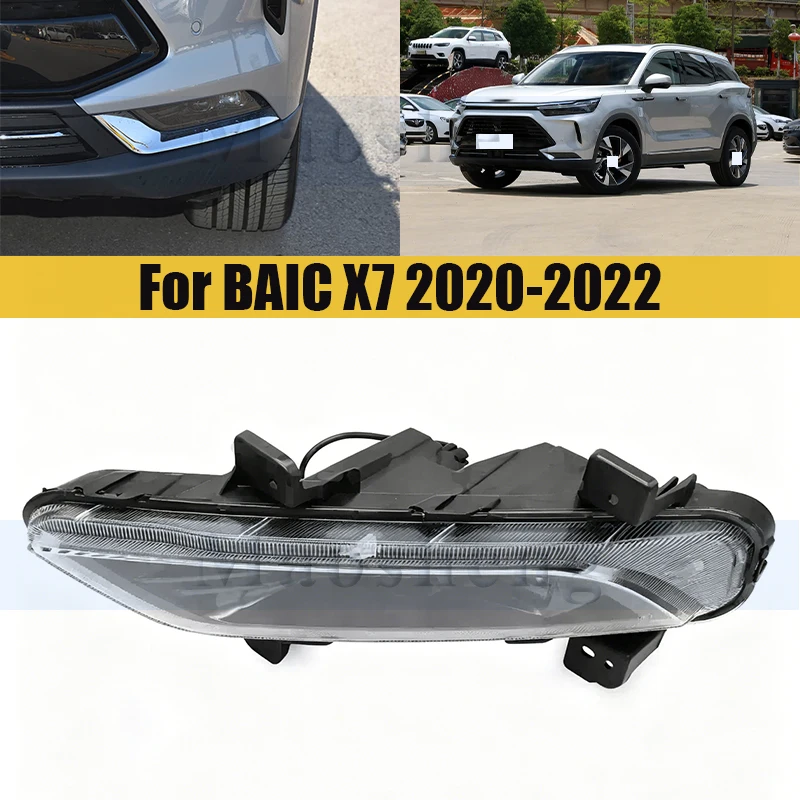 

Foglight Front Bumper Foglight For BAIC X7 2020-2022 Foglamp Daytime Running Light Fog Light