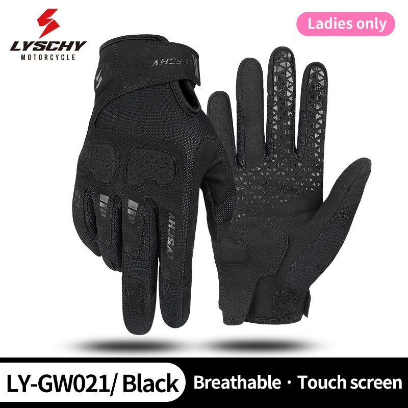 

In Stock Women Touch Screen Breathable Anti-crash Motorcycle Long Finger Gloves for Motorcycle Electric Vehicle Driving Gloves