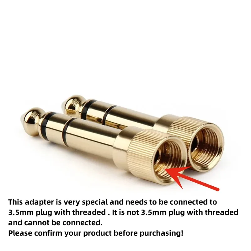 Jack 3.5 To 6.35mm Audio Adapter Speaker Connector 6.35 Male to 3.5mm Female Converters for Amplifer Guitar Consumer Electronics