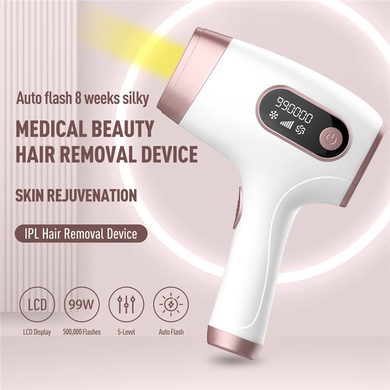 

Ice Cool Handheld Advanced Home Use Machine Quartz Lamp Photon Body Handset Hair Trimmer Ipl Hair Removal Epilator