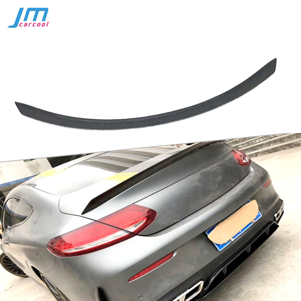 Für W205 Spoiler Echtcarbonfaser Heckspoiler Flügel für Mercedes Benz C205 C200 C300 C180 Coupé 2-Türer 2015-2018 FRP