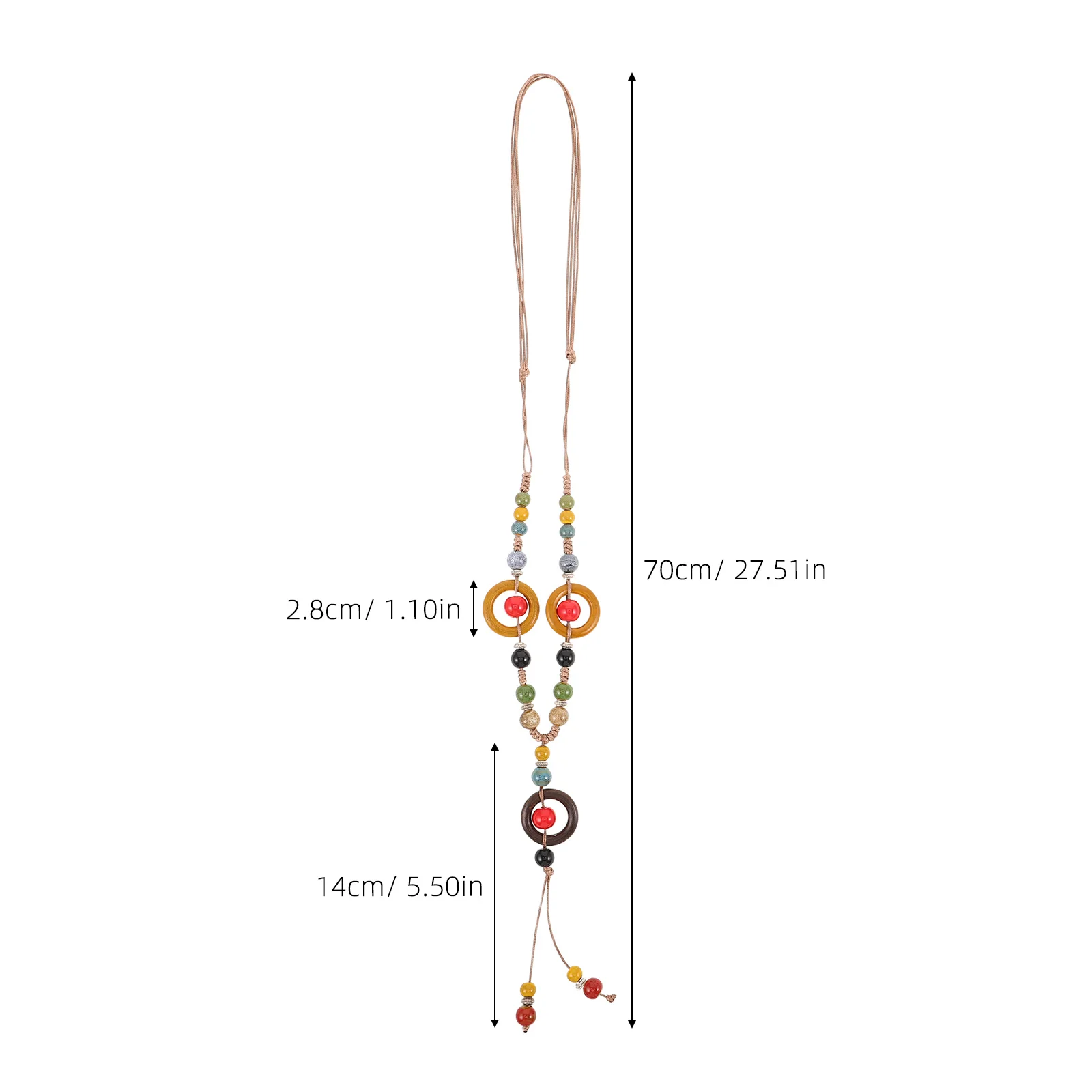 Vintage Boho Necklace Long Chain Tassel Pendant Sweaters Chain Jewelry Handmade Retro Style Women Vintage Jewelry